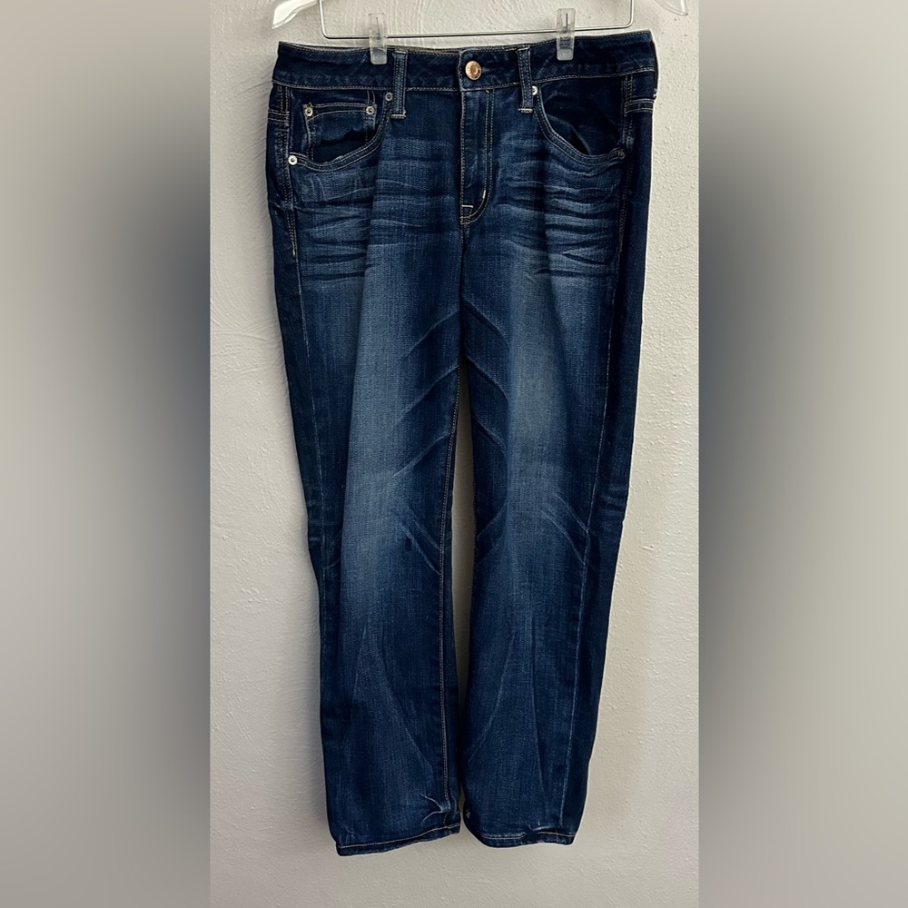 American Eagle Blue Jeans 6 Slouchy Stretch